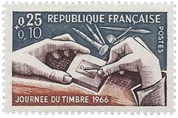 Timbre Philatec 1966 - n°1477 Y&T - Le Graveur de timbres.
