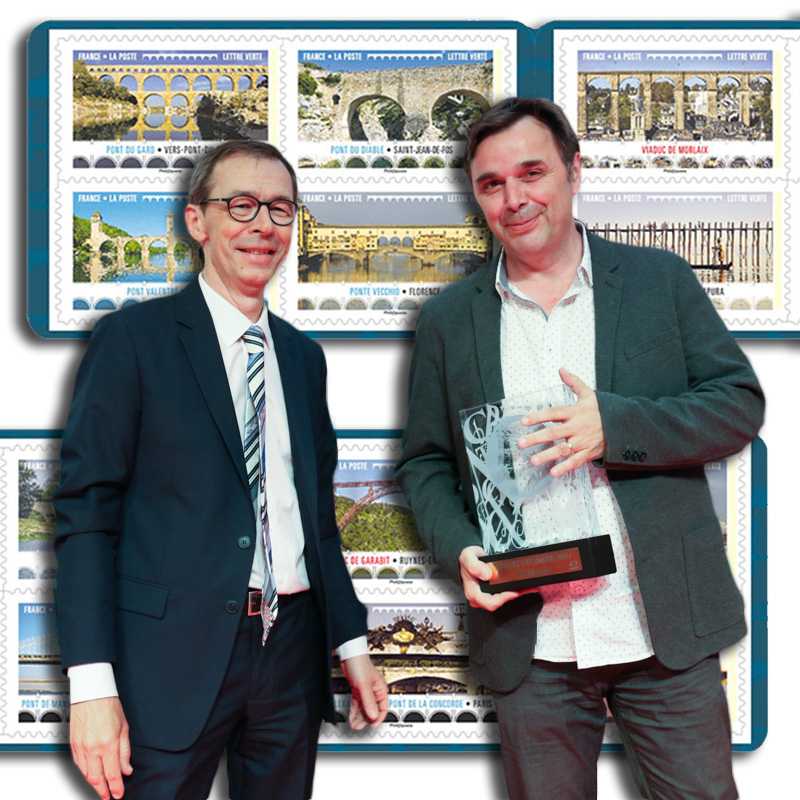 La photo d'Étienne Théry recevant son trophée