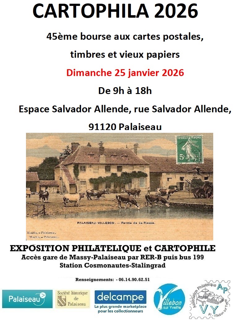 Affiche - Bourse Cartophila - 2026.