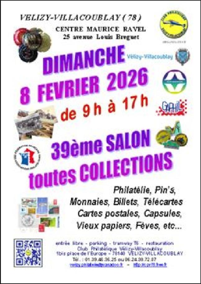 Affiche - 39e salon multicollections de Vélizy-Villacoublay - 2026.